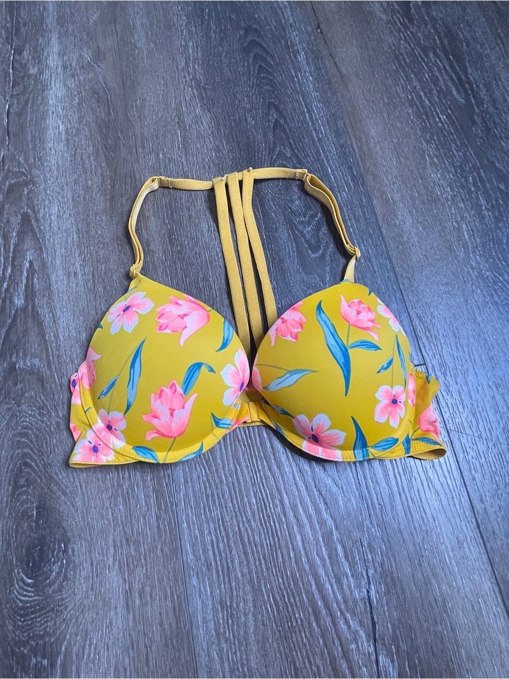 PINK Victoria's Secret Everywhere Push-Up  Racerback Front Closure   34B